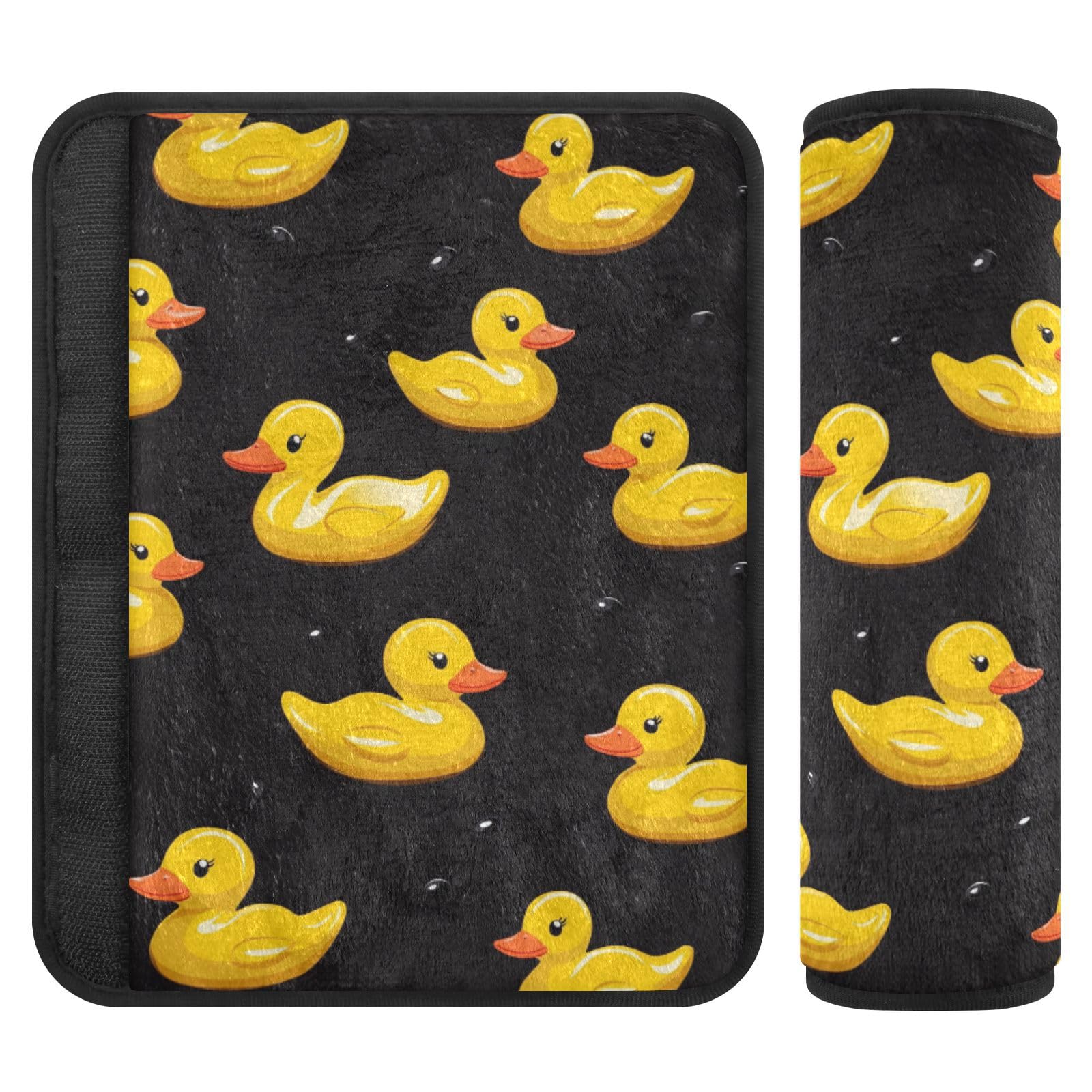 Seat Belt Covers 2 Pack Cute Ducks Car Seat Strap Covers Super Soft Car Seat Neck Cover for Boys Girls Adults Babies S