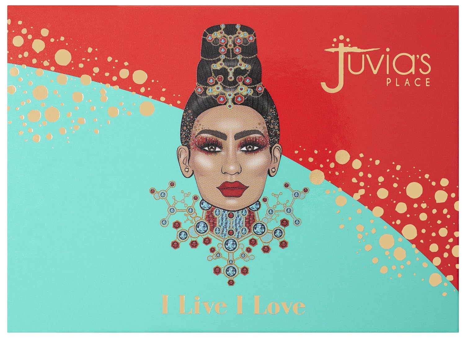 Juvia's Place i Live i Love Kit - Includes a 6 Pan Pressed Pigments Palette and Primer, Professional Makeup, Pigmented Pan Palette, Makeup Palette, Creamy, Luxurious Pressed Pigments Primer