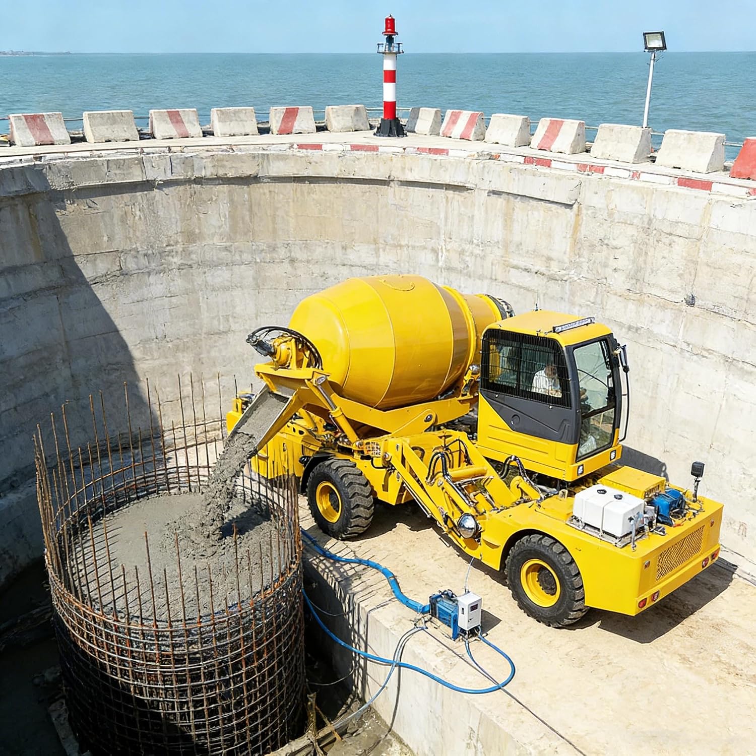 Self-Loading Concrete Mixer Truck – Time-Saving Mobile Cement Mixer for Construction Crews