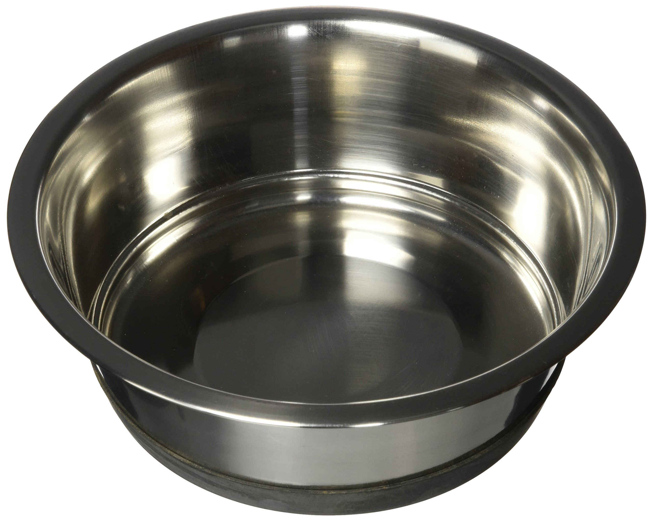 (1.9l) - QT Dog, Anti Skid Standard Stainless Steel Food Bowl 1 pt