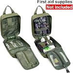 Sac de premiers soins vide de Molle IFAK Trousses médicales de sauvetage Trousse de Premiers Soins Militaire EMT Poche tactique Rip-Away pour trousse de sauvetage de trauma pour l'organisation (OD)