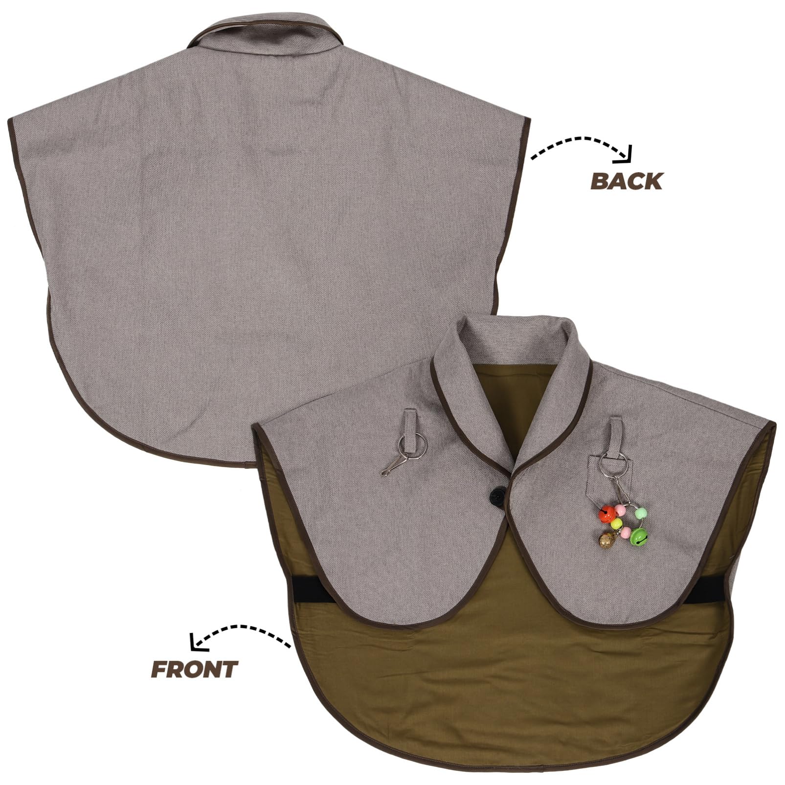 ORFOFE Parrots Shoulder Pad Soft Breathable -Scratch Shawl Comfortable Material Easy to Wear