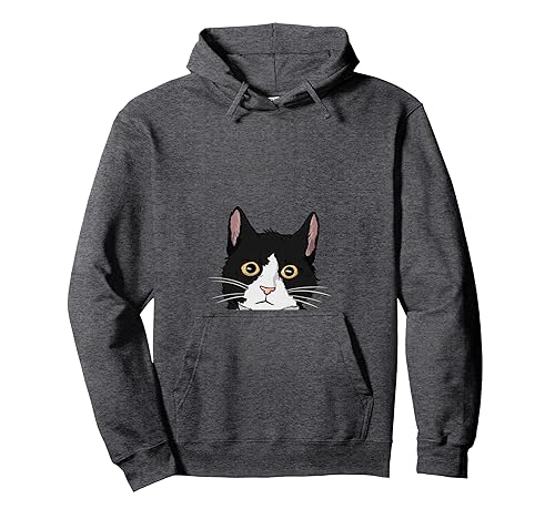 Peeking Tuxedo Cat Lady Gift Cat Mom Cute Tuxedo Cat