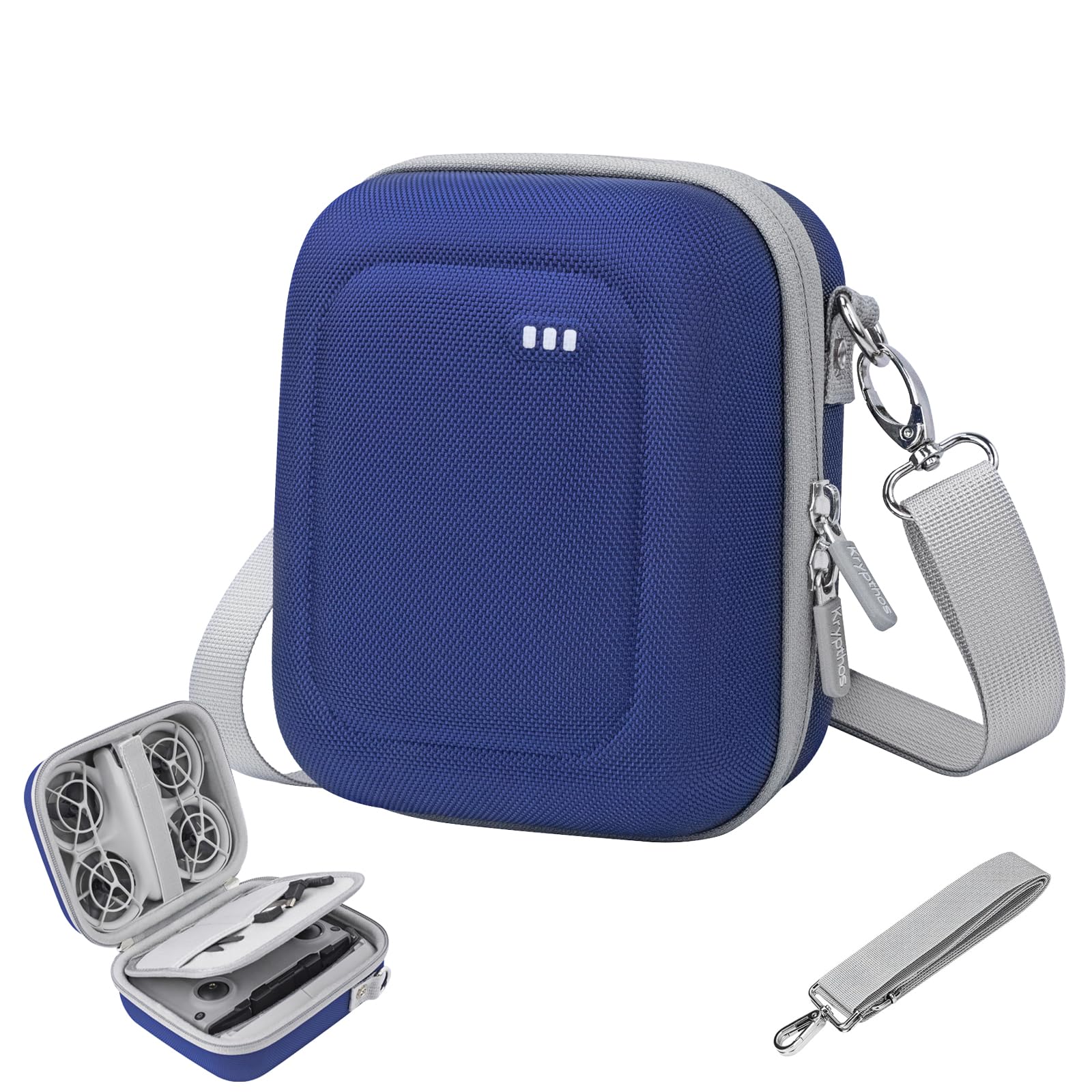 Krypthos Carrying Case for DJI Neo, Portable Shoulder Bag Travel Neo Case with Elastic Strap to Fix DJI Neo Drone, Suit for Travel and Home Storage