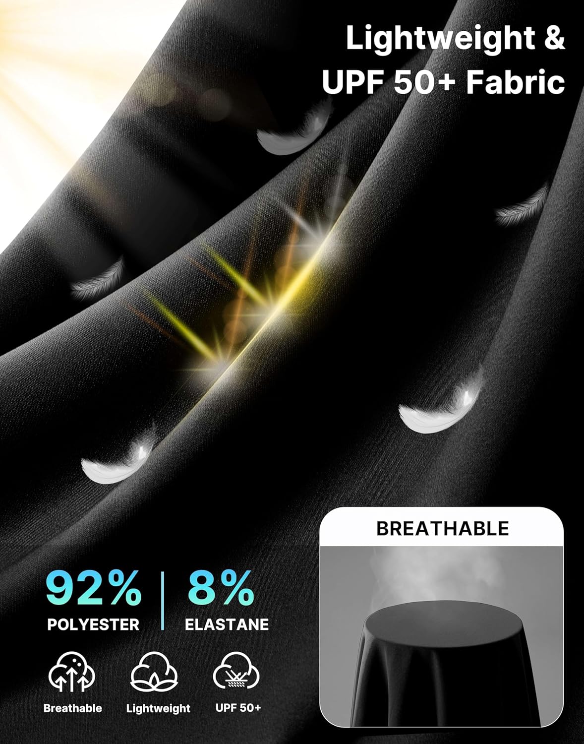 G Gradual Women's 15" Long Shorts Below The Knee Capri Lightweight Quick Dry Hiking Cargo Shorts for Women with 3 Pockets - Image 5