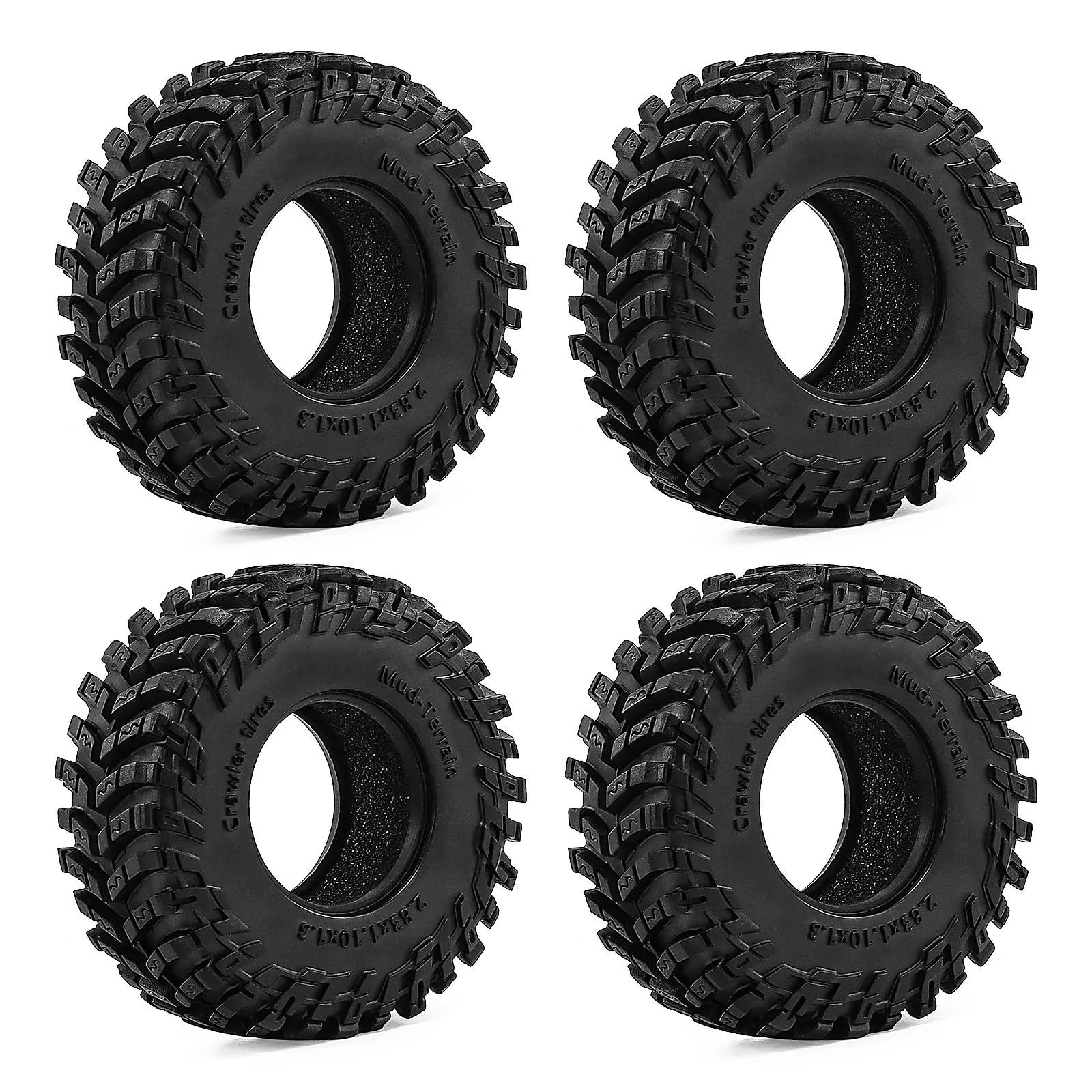 Neumático RC para TRX4M para SCX24 para FMS para Ascent-18 1/18 1,3 Pulgadas 72x28mm Ruedas Neumáticos para Coches Escalada W332 Vehículos Todoterreno Camiones