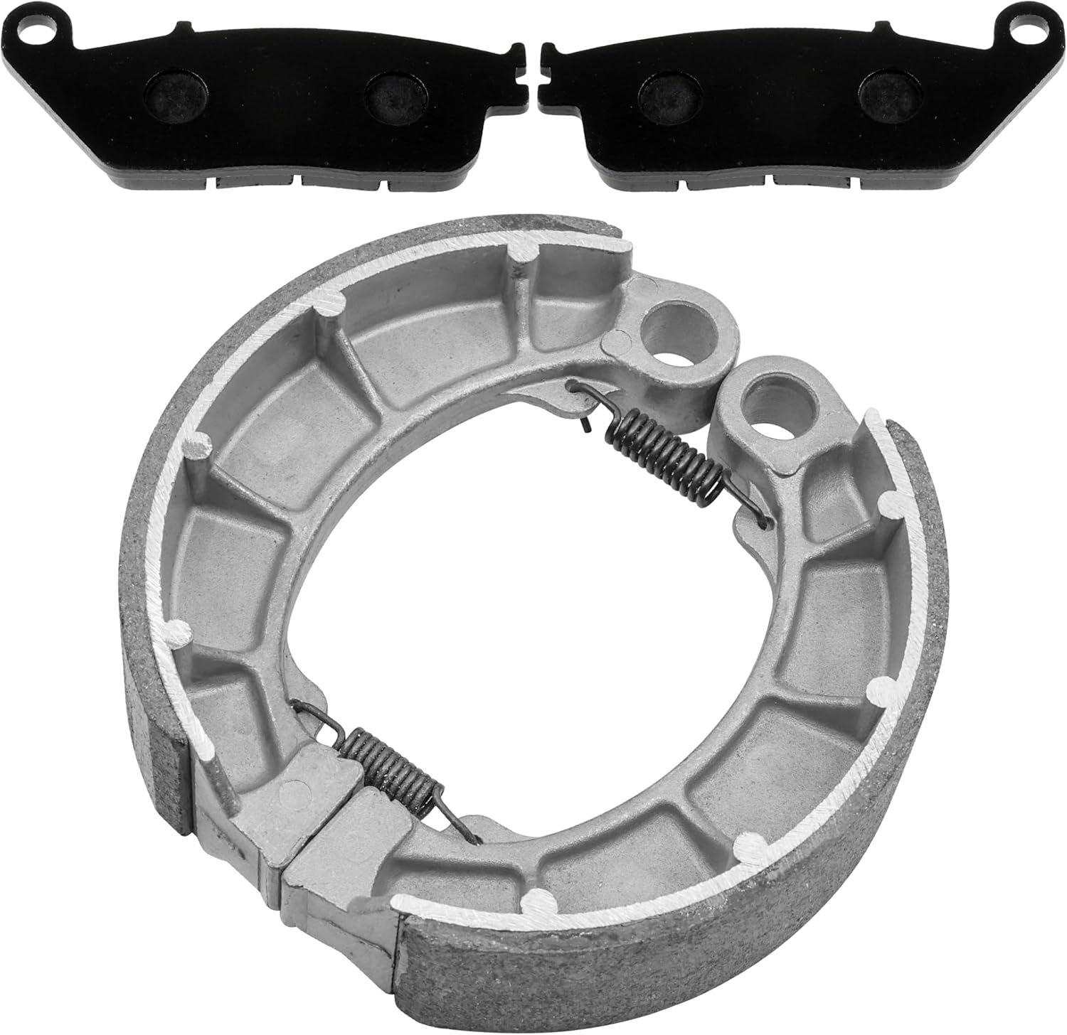 Caltric Front Brake Pads & Rear Brake Shoes Compatible with Honda Vt600 Shadow 600 1993-2000