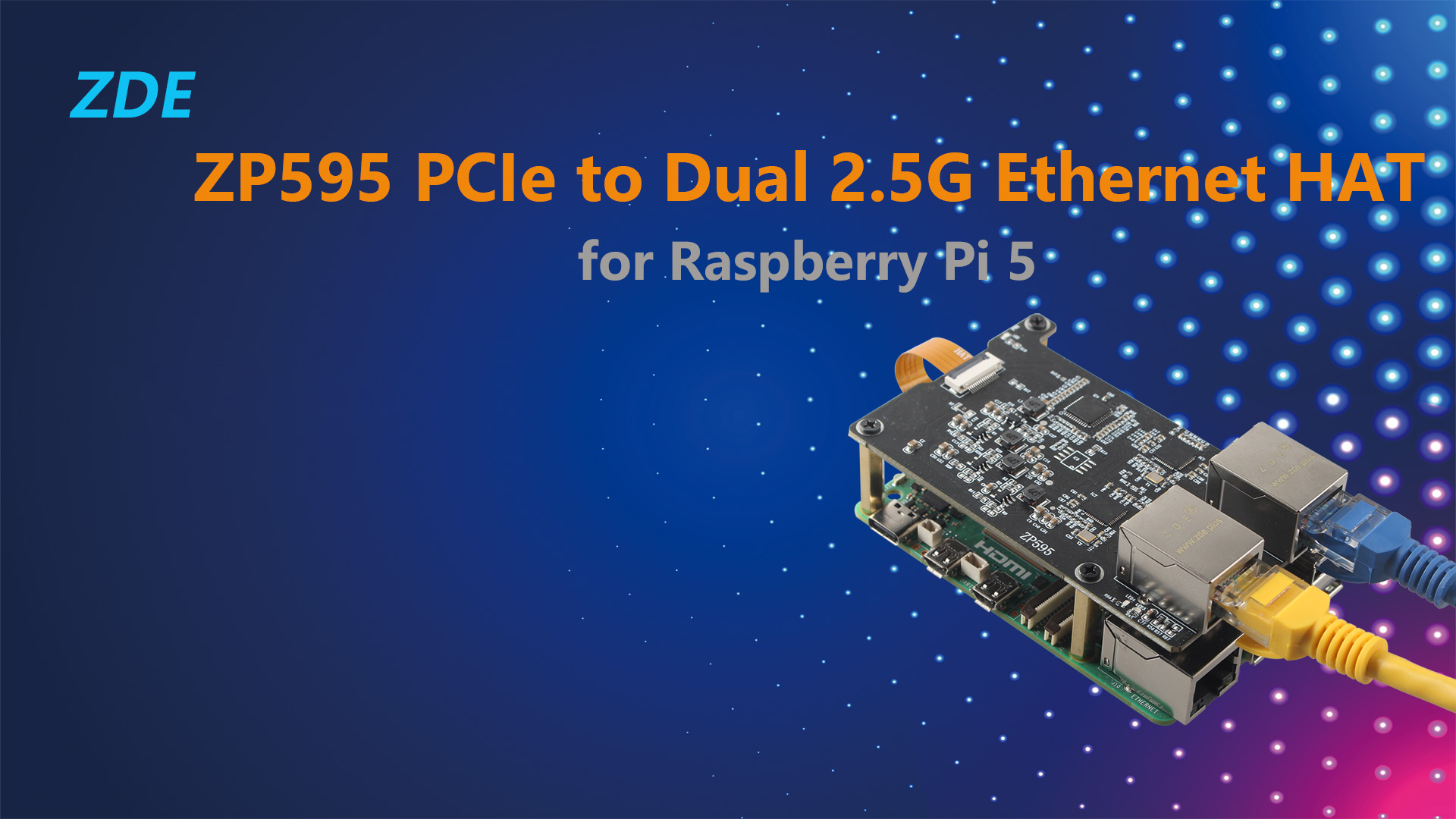 Amazon.com: ZDE ZP595 PCIe to Dual 2.5G Ethernet Network Port HAT