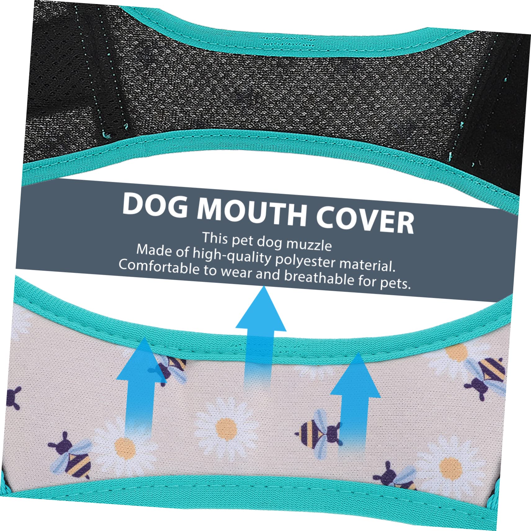 TOYANDONA Adjustable Breathable Dog Muzzle Biting Pet Accessory Soft for Outdoor Use Suitable for Dogs Comfortable Fit Easy to Adjust