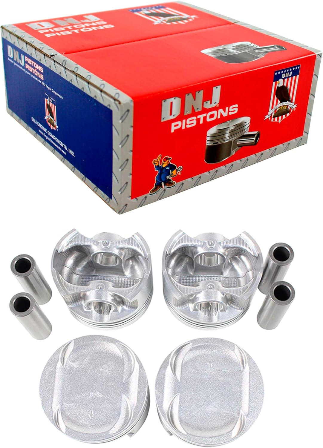 DNJ P297A Piston Set Standard for 1996-2000 Honda Civic Civic del Sol 1.6L L4 16V SOHC 1588cc