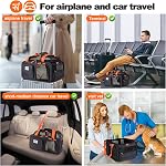 Pidipiti 19x13x9 haut Carrier extensible, pour petit chien/chat jusqu'à 10 Voir le tableau 1. TSA Approuvé, avec 2 poches, fermeture éclair, étanche, bonne visibilité, pour Southwest Lufthansa Airlines,Air Canada, train Amtrak