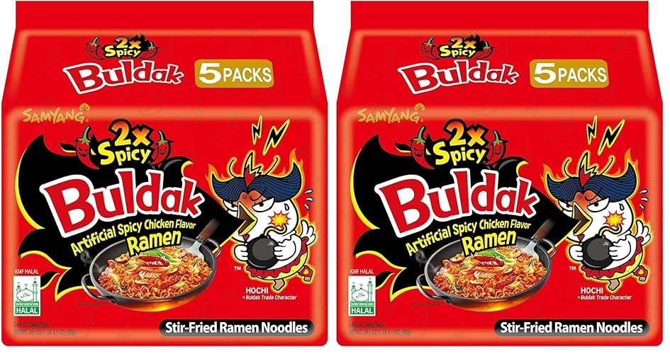 Samyang Buldak Hot Chicken Ramen 4.94 Oz (Pack of 2)