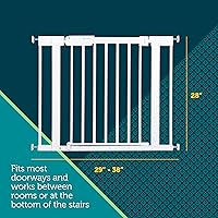 Vista 5 de Puertas de bebé montadas a presión Safety 1st para puertas con SecureTech, puerta de bebé con puerta, diseño apto para mascotas, sin perforación