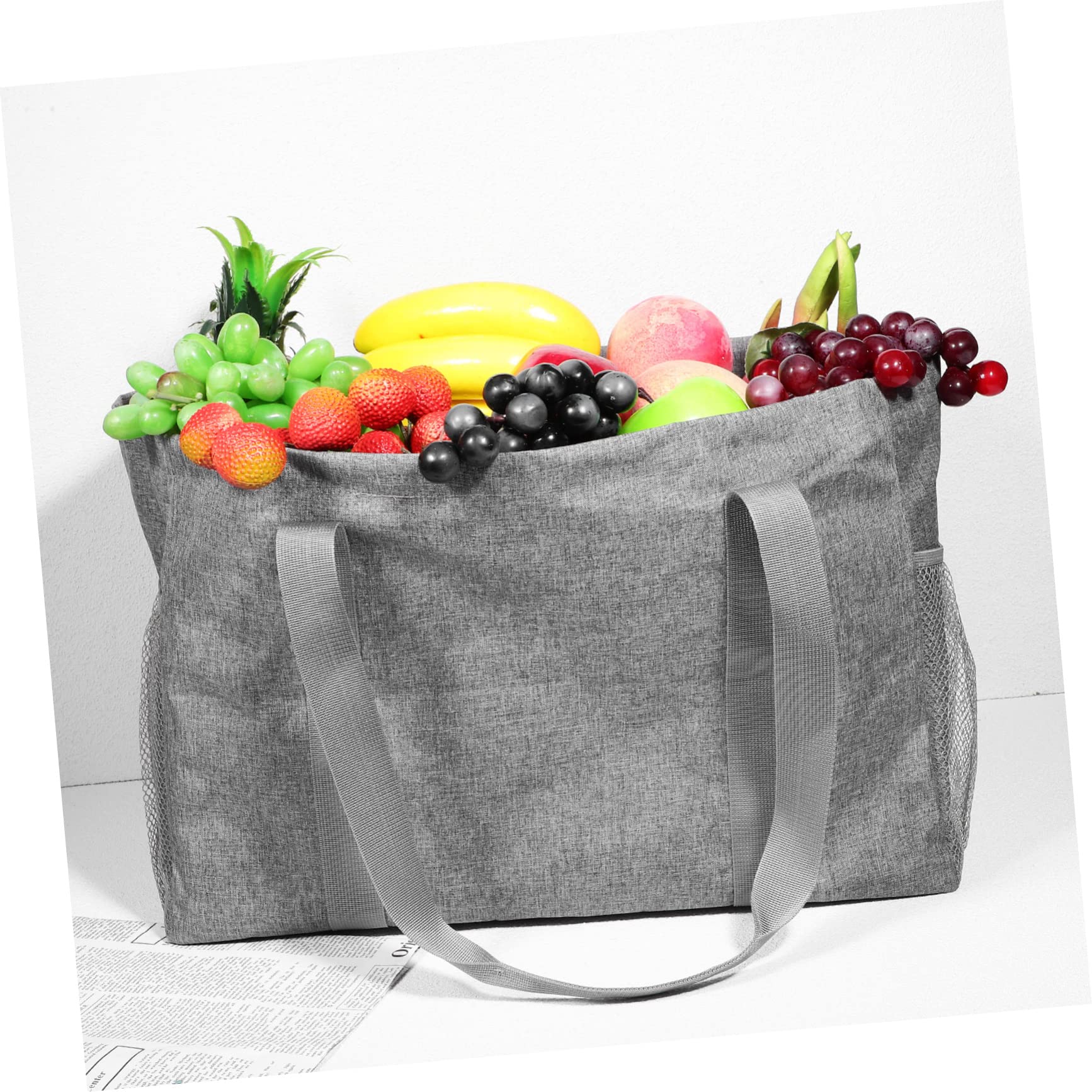 Zerodeko Faltbare Einkaufstasche 35l aus Baumwoll Canvas Wasserabweisend