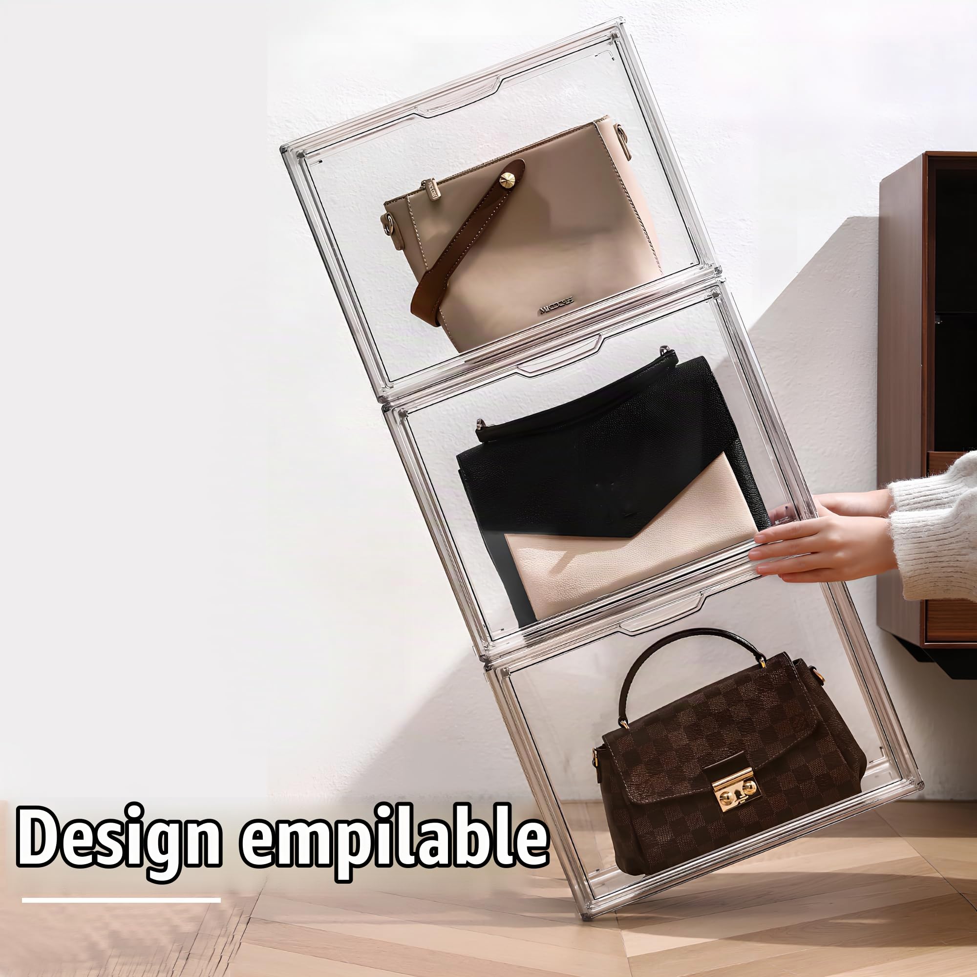 3 Pièce DIY Vitrine Transparent pour Collection