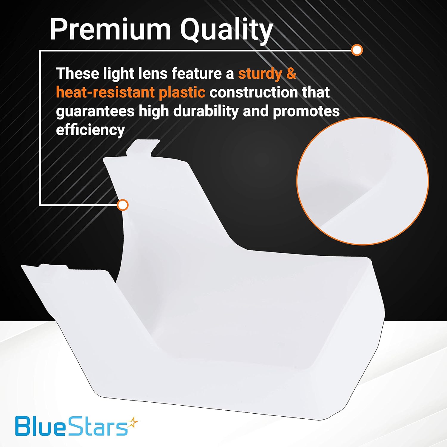 Ultra Durable 99110437 Range Hood Light Lens Replacement Part by BlueStars - Exact Fit for Broan Range - Replaces 88169 E2099110437 S99110437 AP3379470 - PACK OF 2