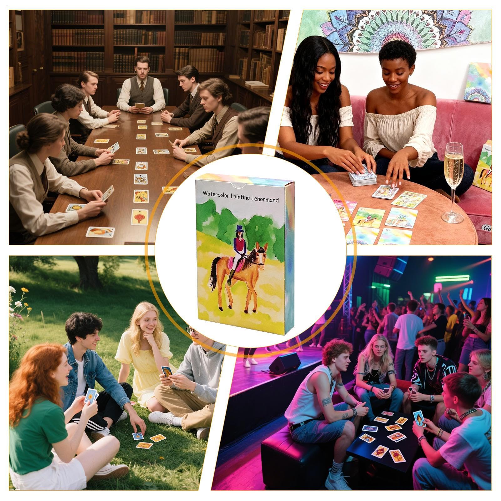 Carte Per Principianti Accessorio Per Giochi Da Tavolo In Stile | Giochi Di Carte In Carta Per Serate Familiari Per Uomini Ragazzi Ragazze Giovani Adolescenti Moglie Marito Figlio Figlia