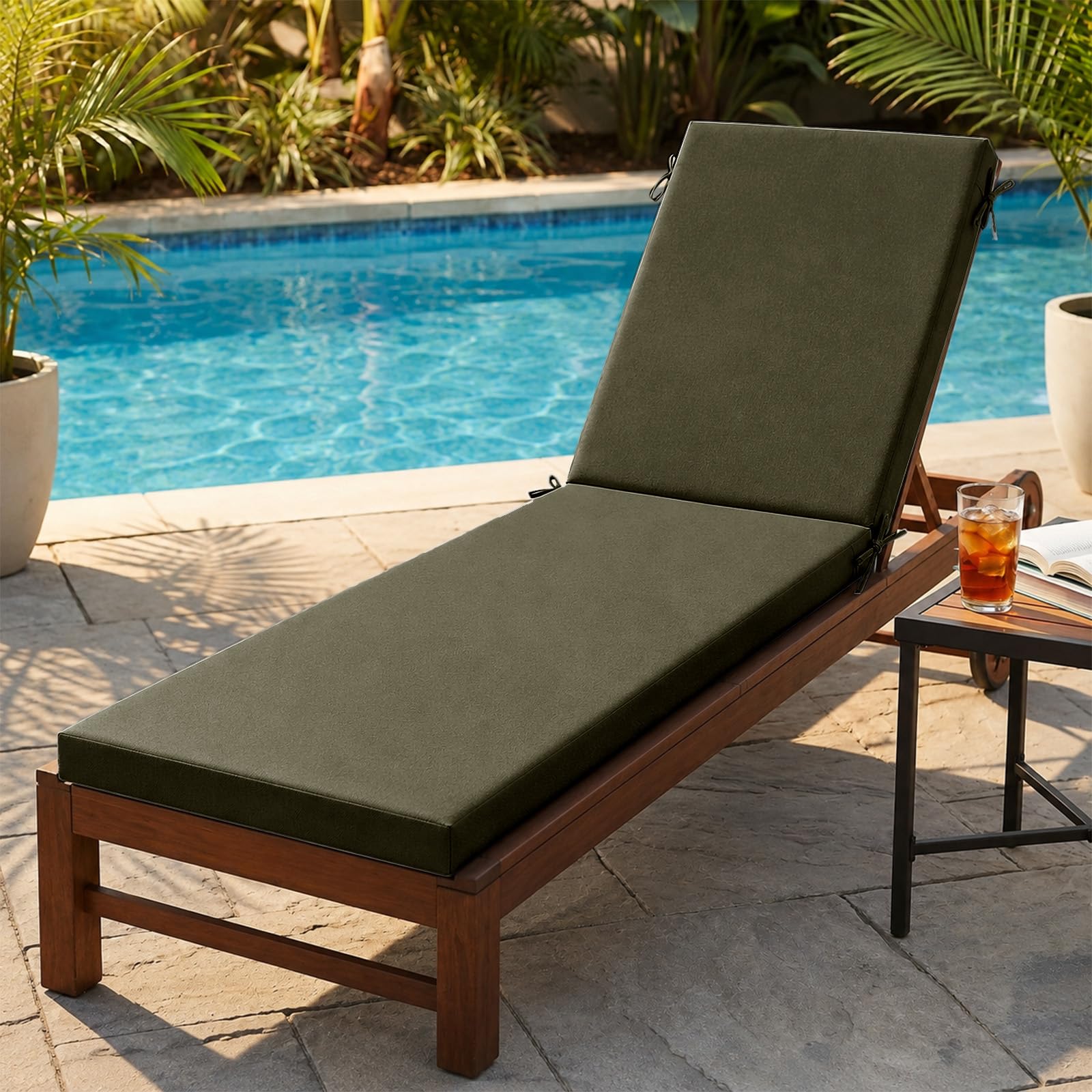 Sun Lounger Cushion,for Garden Recliner Patio Sunbed Beach Lounge Chair