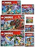 LEGO Ninjago 7-piece set: 71838 Kai's motorcycle race, 71839 Arins Spinjitzumech, 71842 Rontu the master dragon, 71843 Rogues Mech dragon rider, 71844 Ninja action racer, 71845 Lloyds Jet-Mech & 30650