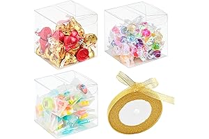 Ohuimrt 3x3 Clear Favor Box