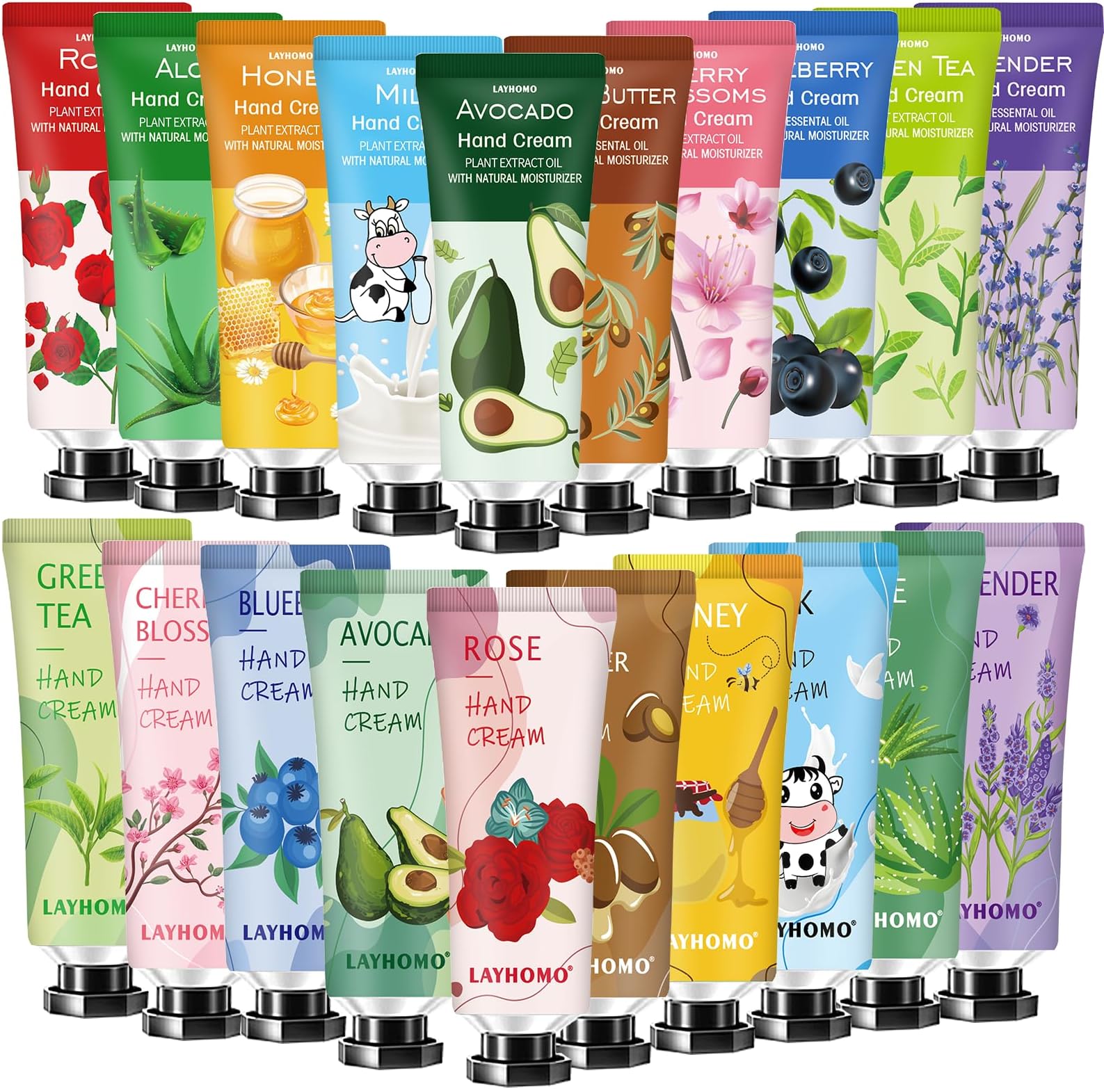 Mothers Day Gifts,20 Pack Hand Cream Gifts Set,Hand Lotion for Dry Hands,Stocking Stuffers for Women,Teacher Appreciation Gifts,Birthday Gifts,Travel Size Hand Lotion,Hand Cream for Women Girls