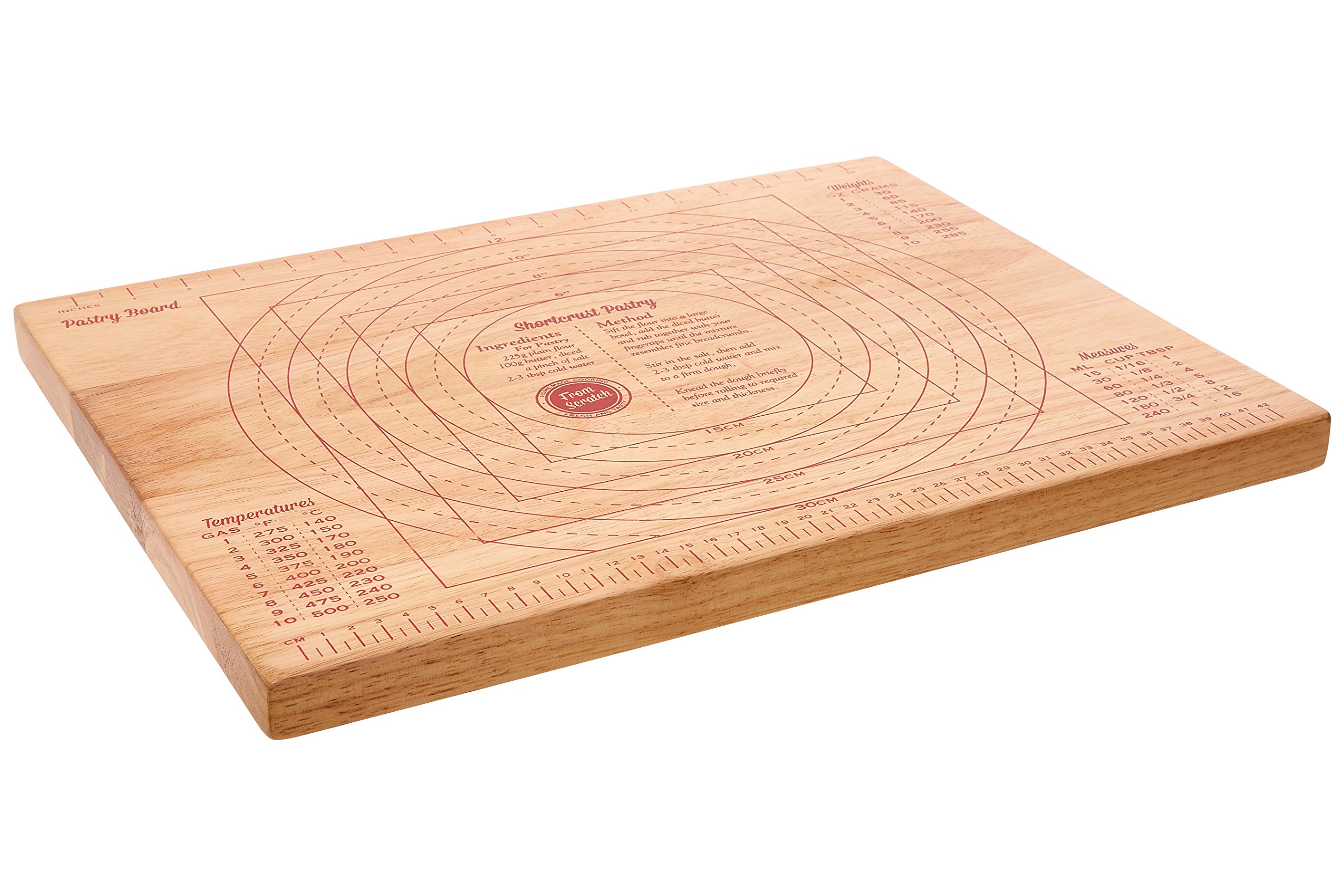 Premier Housewares - Tabla de repostería (madera de caucho)