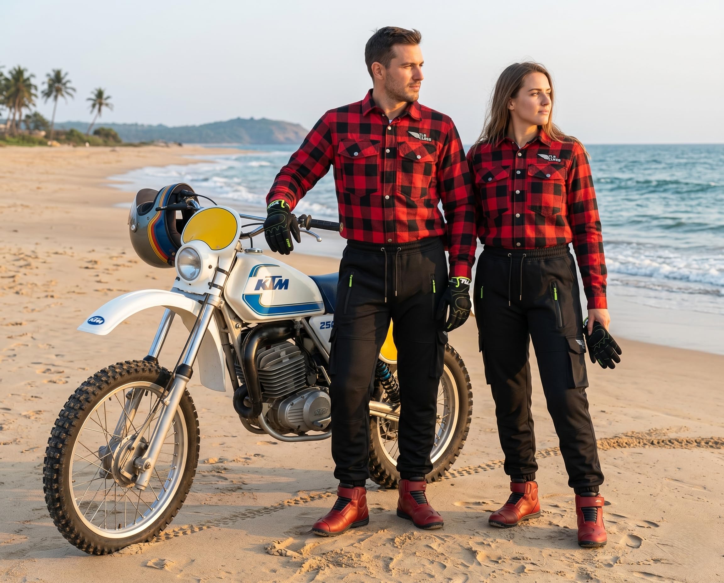 TLA Racer Pantaloni Moto, Protezioni CE, Rinforzi in Aramide. Taglie sino 6XL Uomo, Donna. Ampio Elastico in Vita, Coulisse con Lacci, Varie Tasche e Prese d’Aria. Pantaloni Moto, Scooter