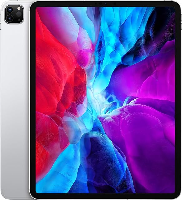 Apple 2020 iPad Pro (12.9-inch, Wi-Fi + Cellular, 256GB) - Silver (4th Generation)