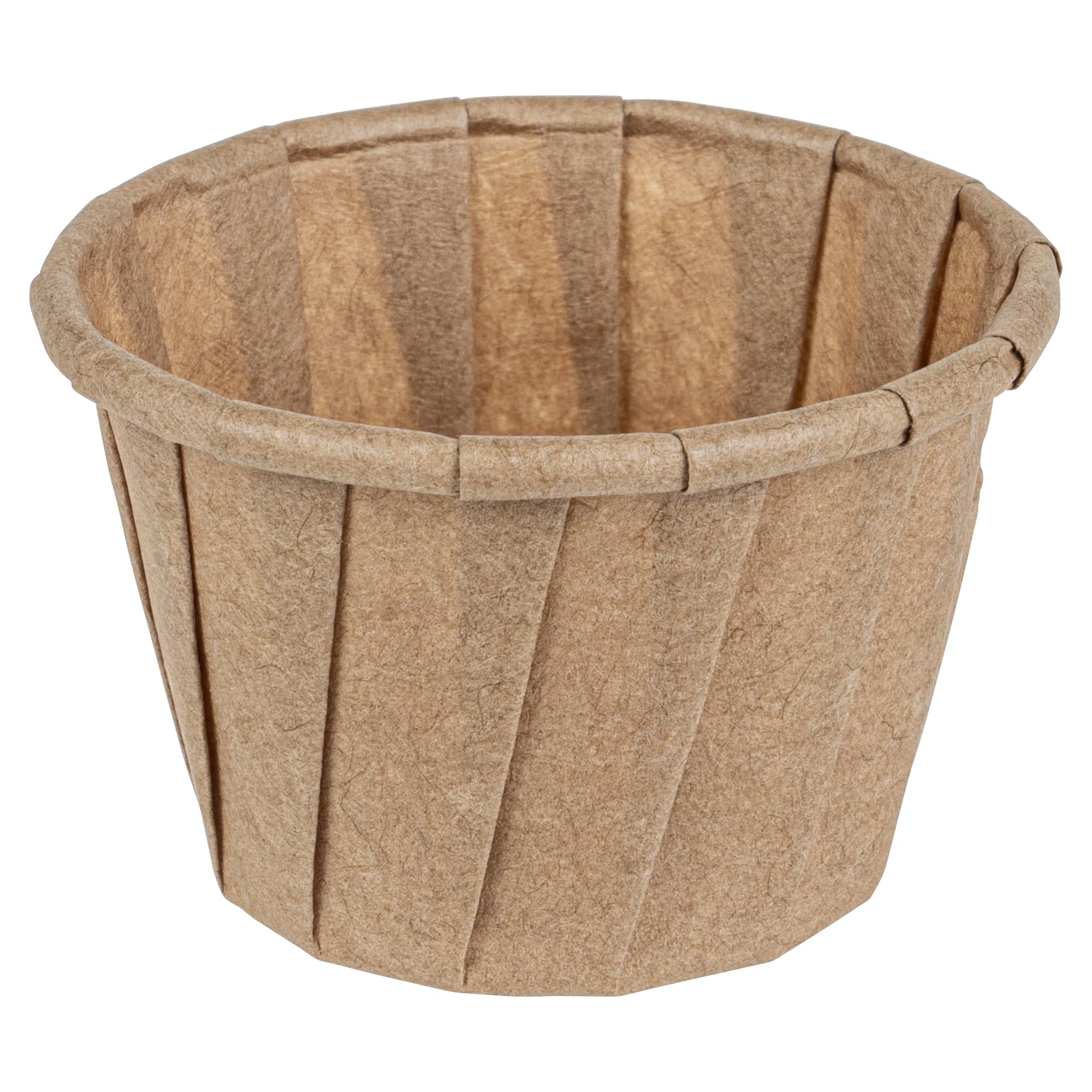 Restaurantware-Sustain 1.3 Ounce Portion Cups, 2000 Disposable Condiment Cups - Compostable, Versatile, Kraft Paper Sample Food Cups, Stylish, For