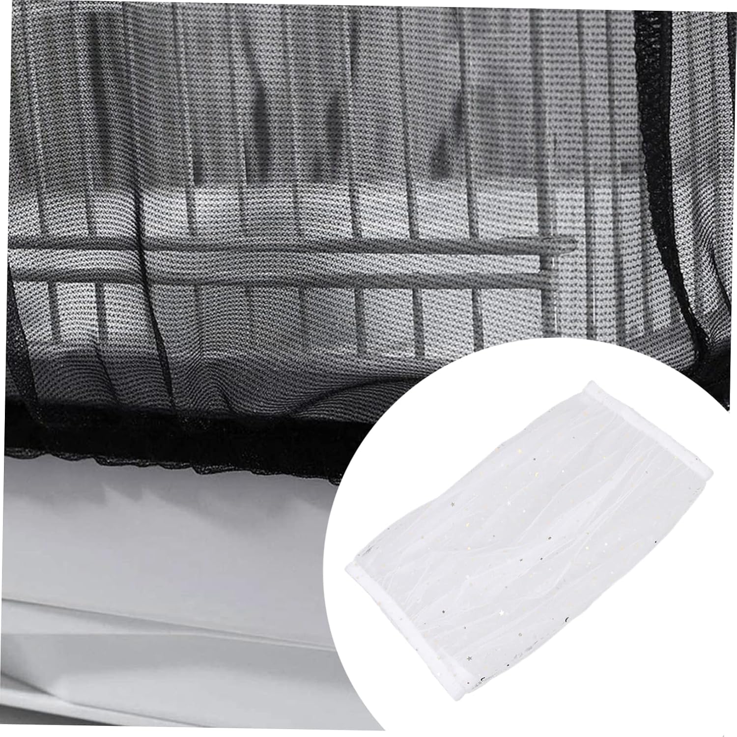 VANZACK 4pcs Bird Cage Cover Breathable Mesh Netting for Dust Easy to Wash Fits Cages Elastic Design for Stability Birdcage Accessory