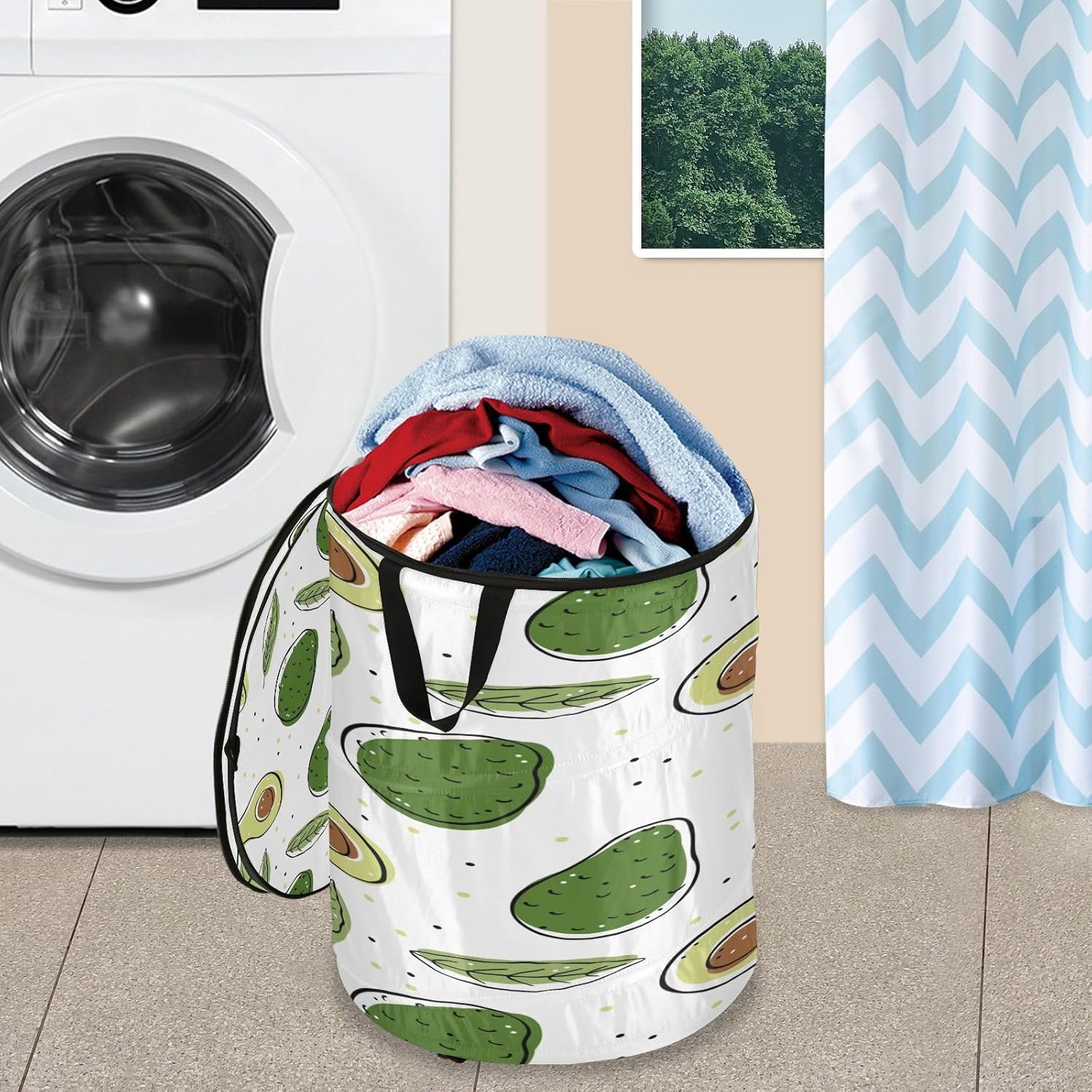 tubs totes collapsable storage box for cloth Color Avocado Tropical