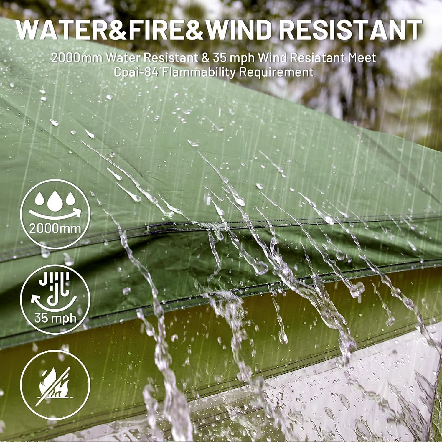 TIMBER RIDGE 4 Person Instant Pop Up Hub Tent, Easy 60 Second Setup, Weather Resistant Camping Family Cabin Tent with Rain Fly and Carry Bag for Camping Hiking Outdoor Travel