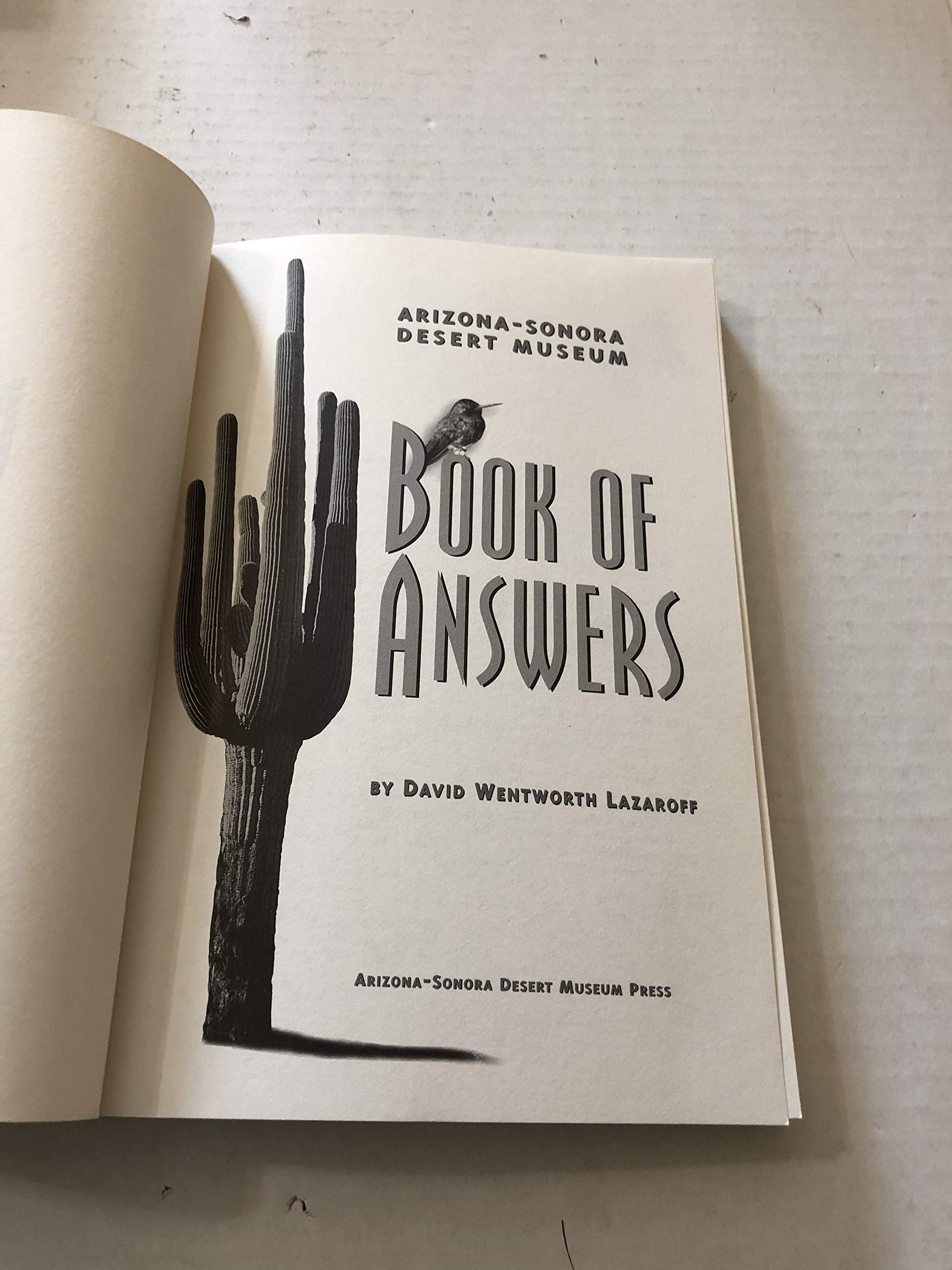 Arizona-Sonora Desert Museum Book of Answers - Image 2