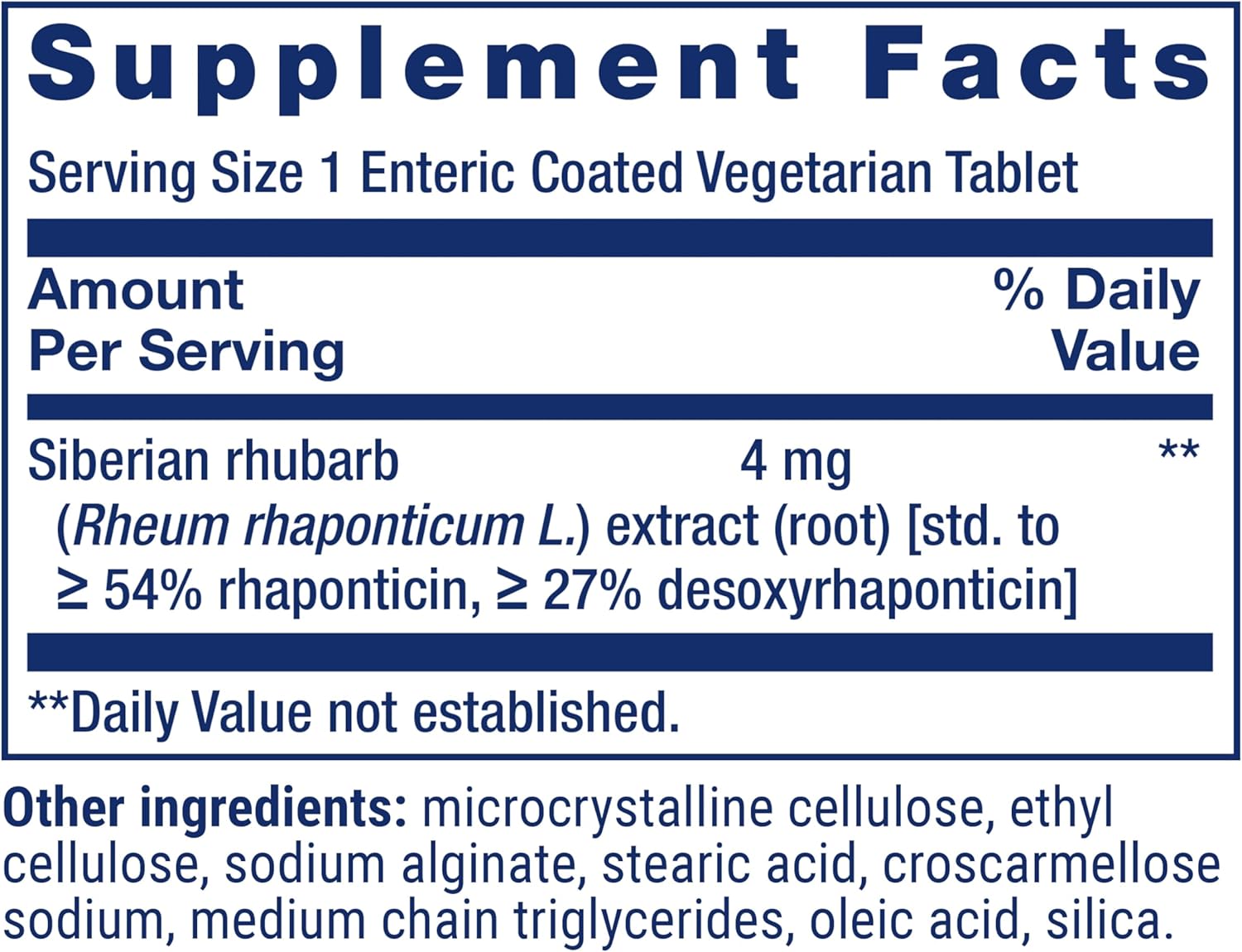 Life Extension Menopause Relief – Siberian Rhubarb, Menopause Supplement for Women, Ease hot Flashes, Mood Swings, Night Sweats Relief, Hormone-Free, Gluten-Free, Non-GMO, Vegetarian, 30 Tablets - Image 3