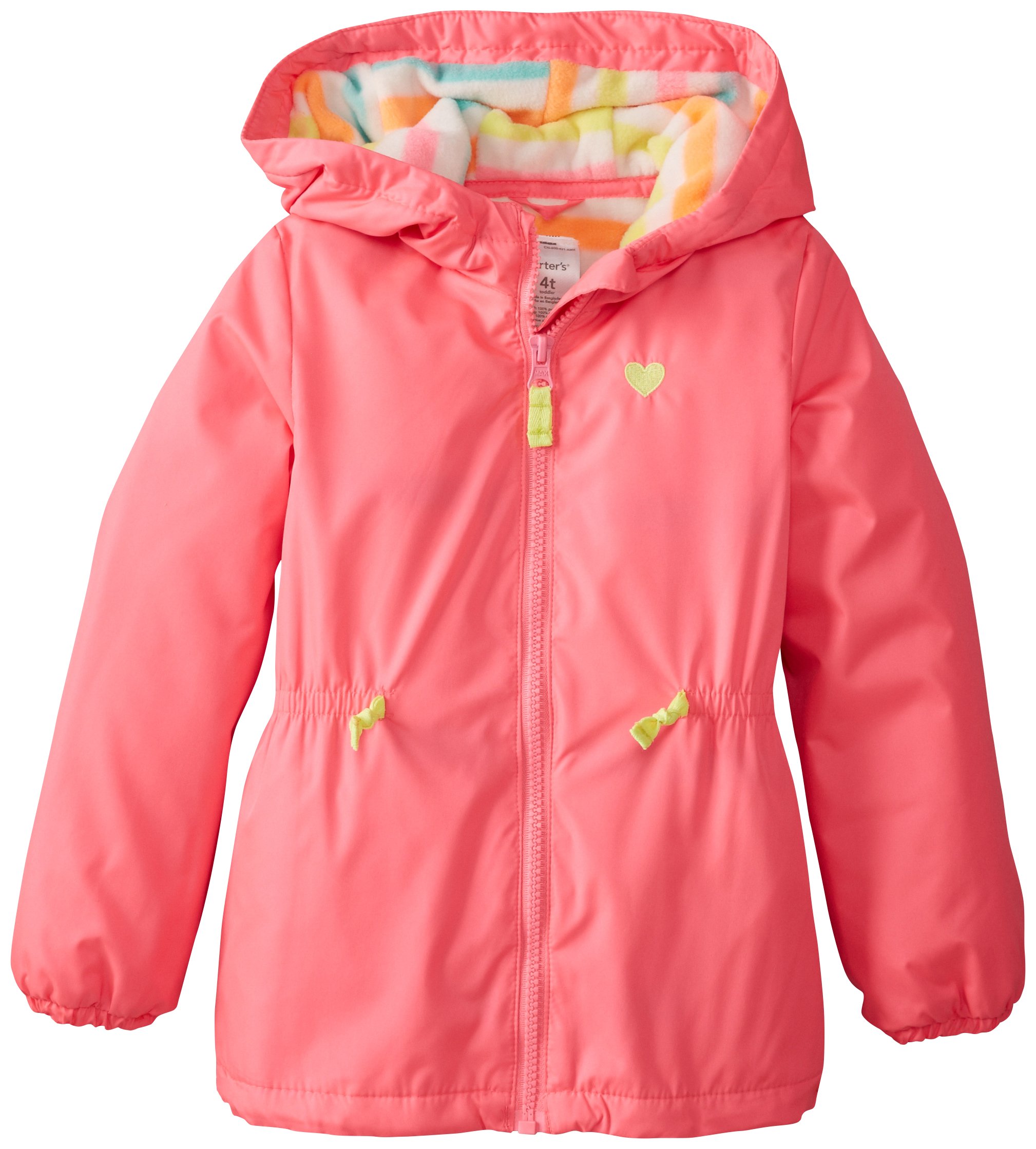 Carter's Little Girls' Solid Anorak with Fleece Liner