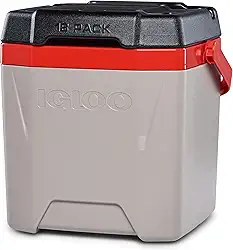 Igloo Quantum Cooler, Sandstone/Blaze Red/Black, 12 Quarts