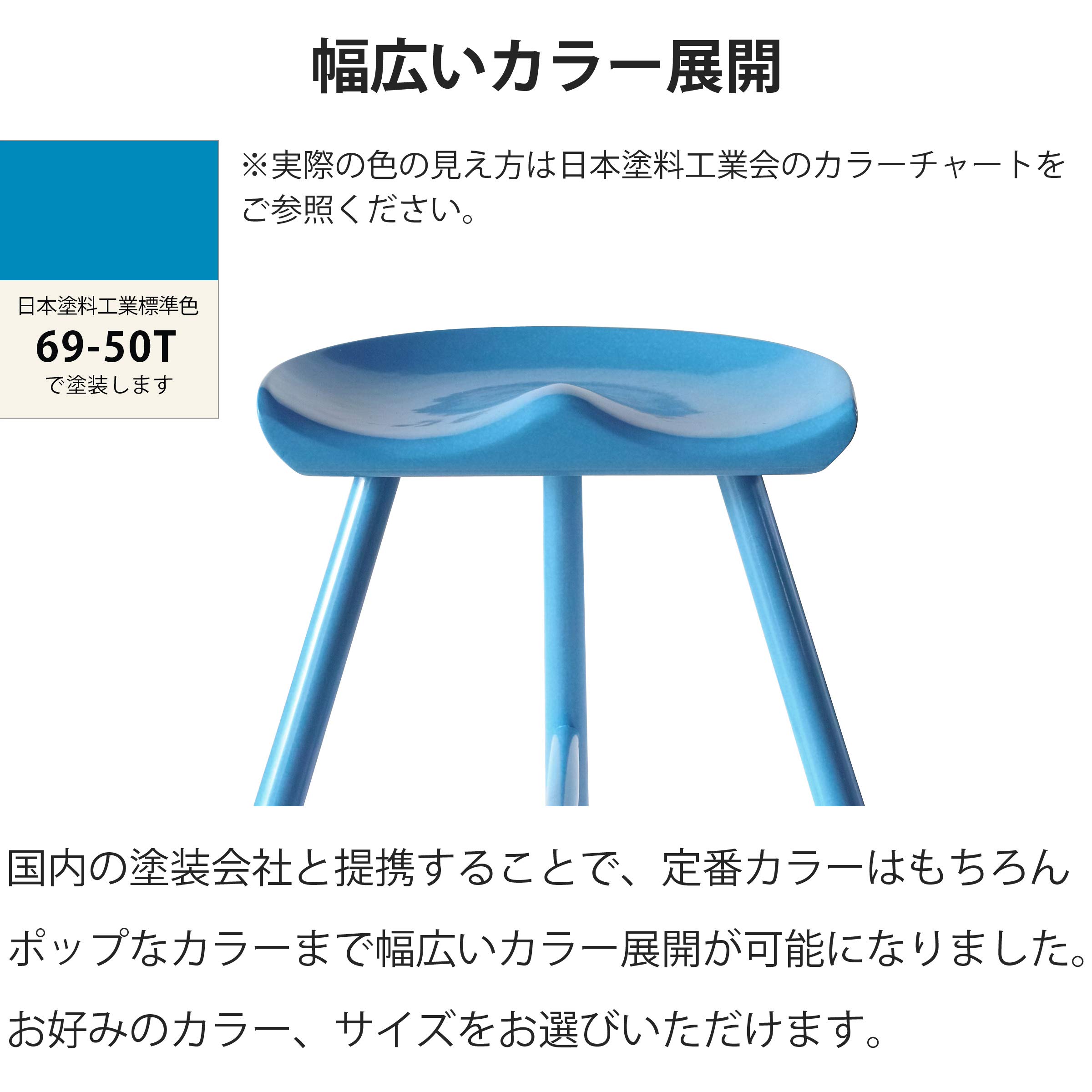 Amazon｜North Orange 木製 スツール 完成品 3本脚 椅子 ダイニング 高