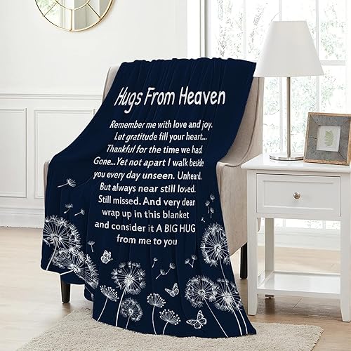 Miniatura 5 de Regalos de condolencia conmemorativos para la pérdida de un ser querido, Manta conmemorativa Abrazos del Cielo 152,4 cm x 127 cm, idea de regalo de