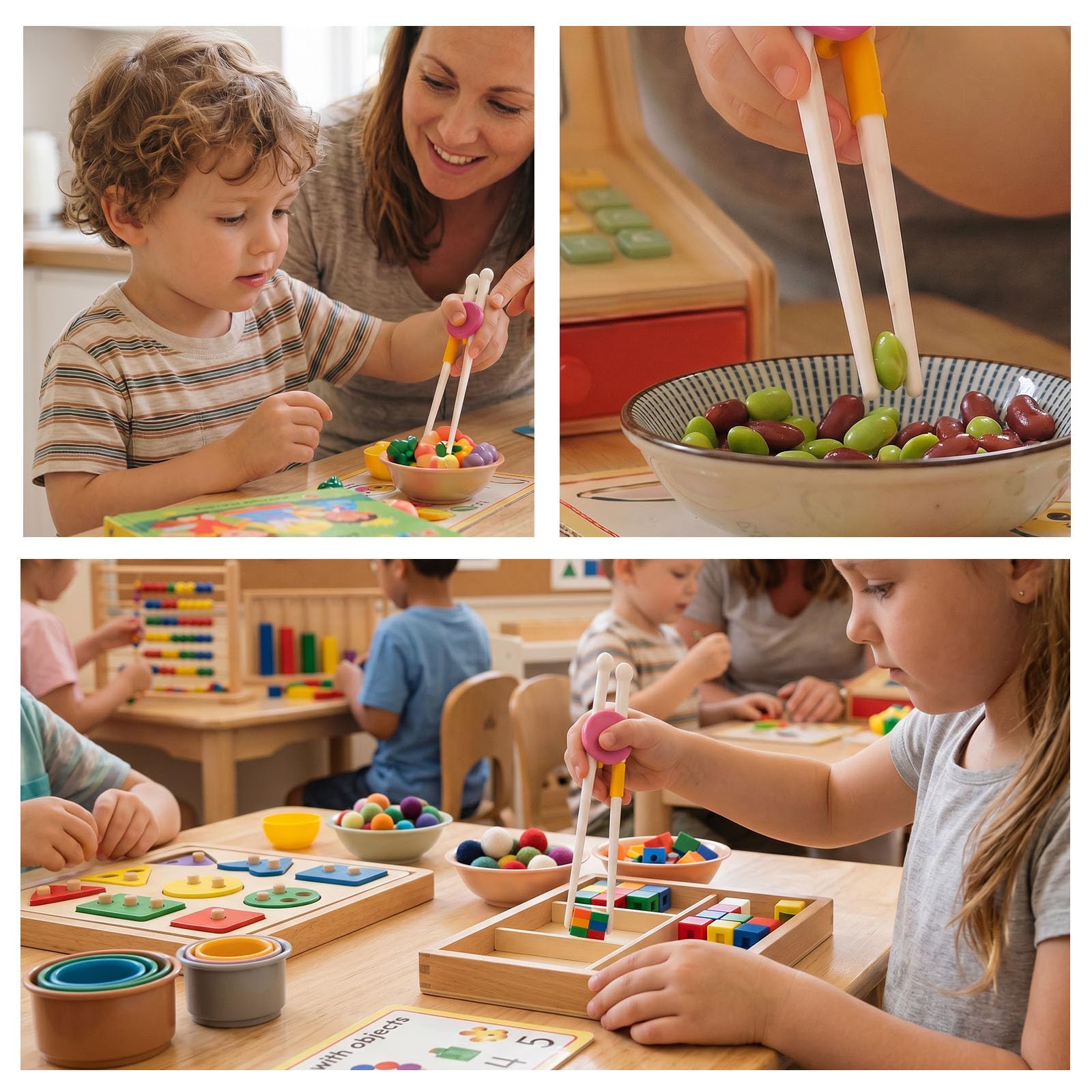 Toddler Chopsticks - Easy Grip for Kids -8 Toddler Chopsticks - Easy Grip for Kids -8