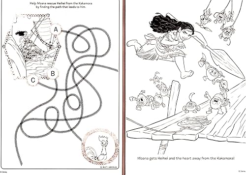 Miniatura 5 de Disney - Moana - Libro gigante para colorear y actividades - 200 páginas