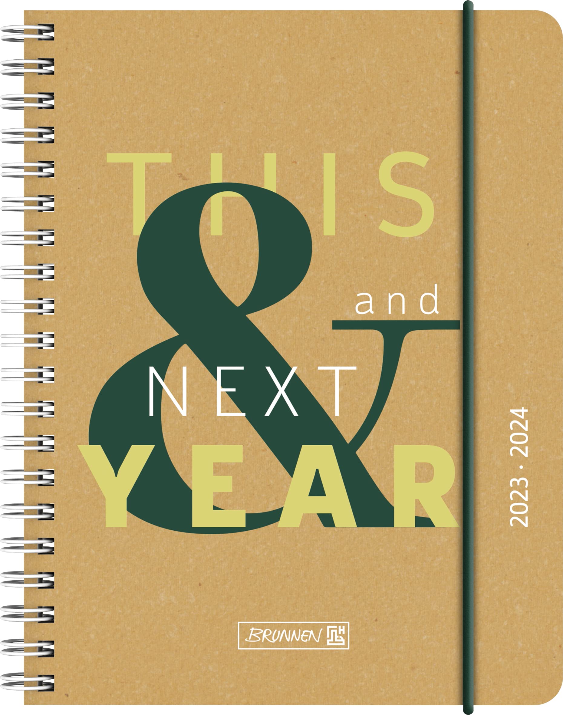 BRUNNEN School Calendar "This&Next" 2023/2024 2 Pages = 1 Week A6 Natural