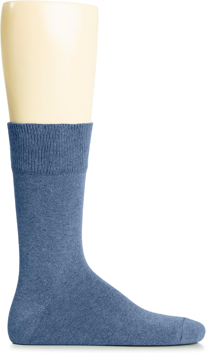 Hugh Ugoli Mens Cotton Dress Socks, Plain Colors, Regular Fit, Crew, Casual Socks, Shoe Size 6 to 15 (3 Pack) - Image 4