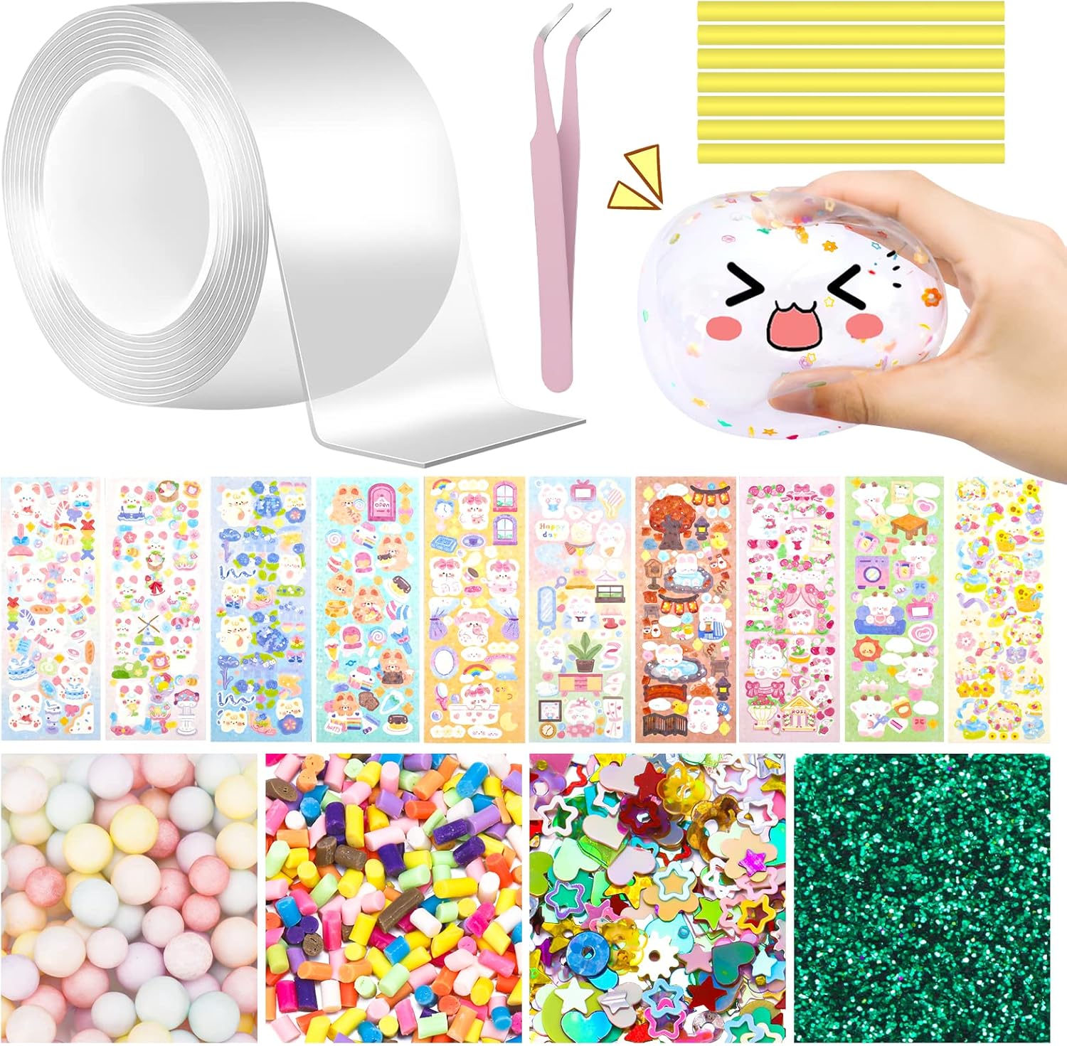 Nano Tape Bubbles Kit, Nano Tape Magic Plastic Bubbles