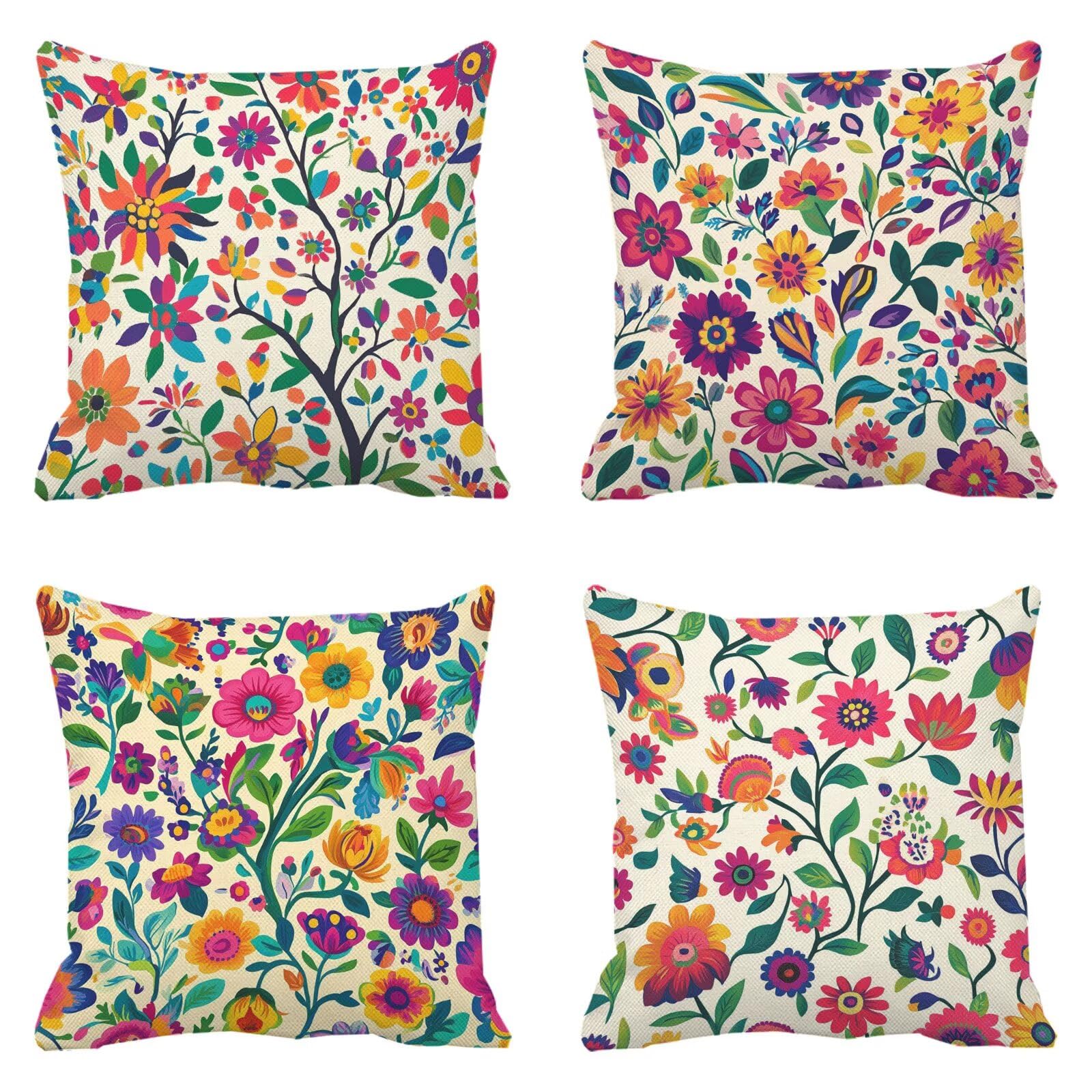 Housse de coussin imperméable 45x45 anti-tache pour canapé de jardin