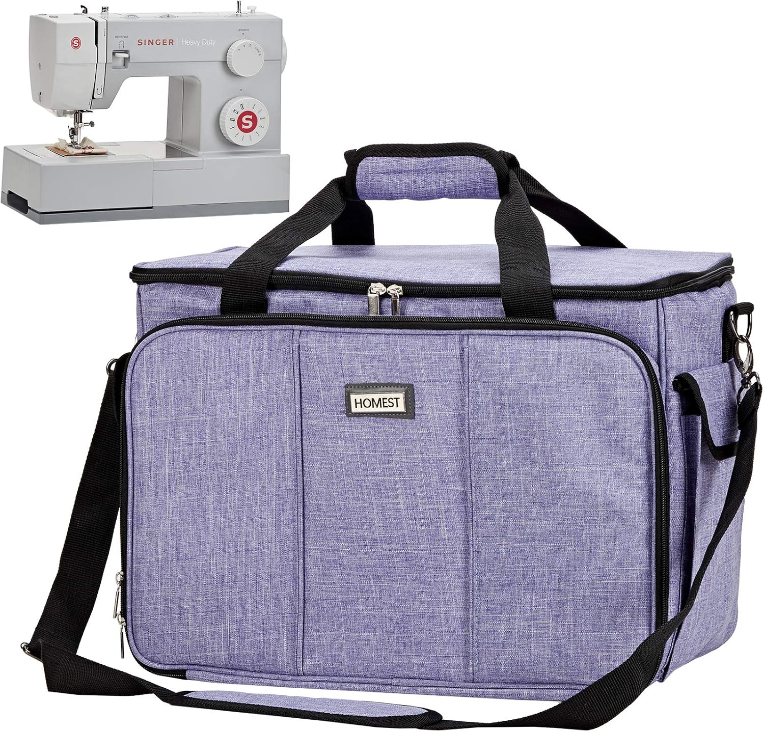 HOMEST Sewing Machine Carrying Case with Multiple Storage