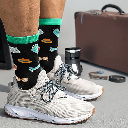 Miniatura 2 de Regalos de viaje calcetines divertidos para hombres y mujeres, regalo único para viajeros, regalos ideales para hombres