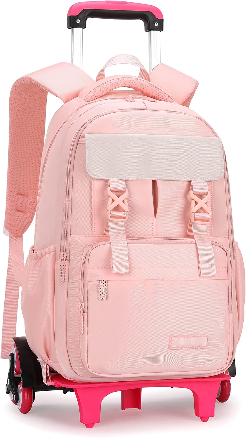 Girl rolling book bag Clearance