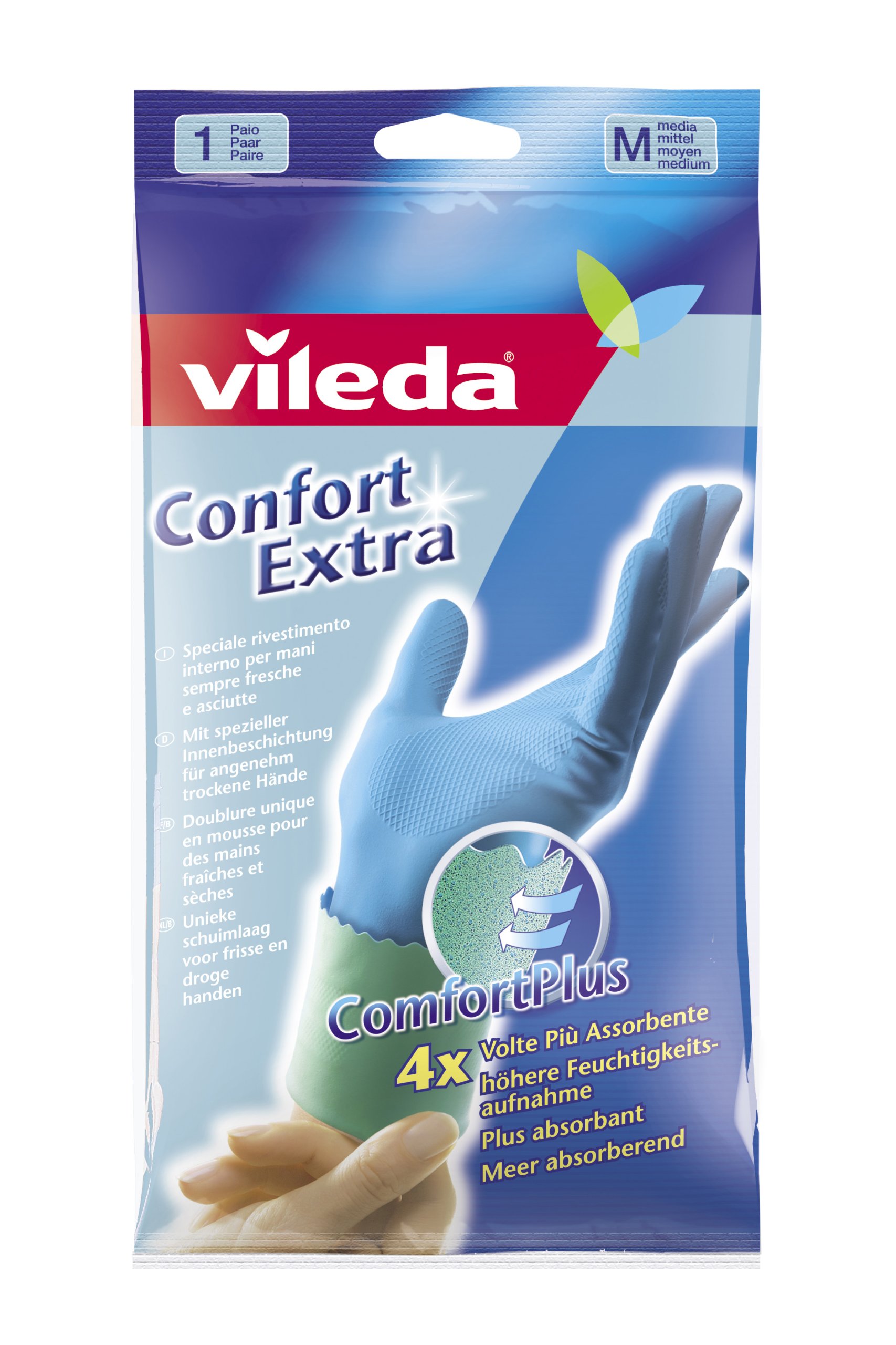 Vileda Haushalt Care Komfort und-groß, mittel blau Gewerbe, Industrie & Wissenschaft