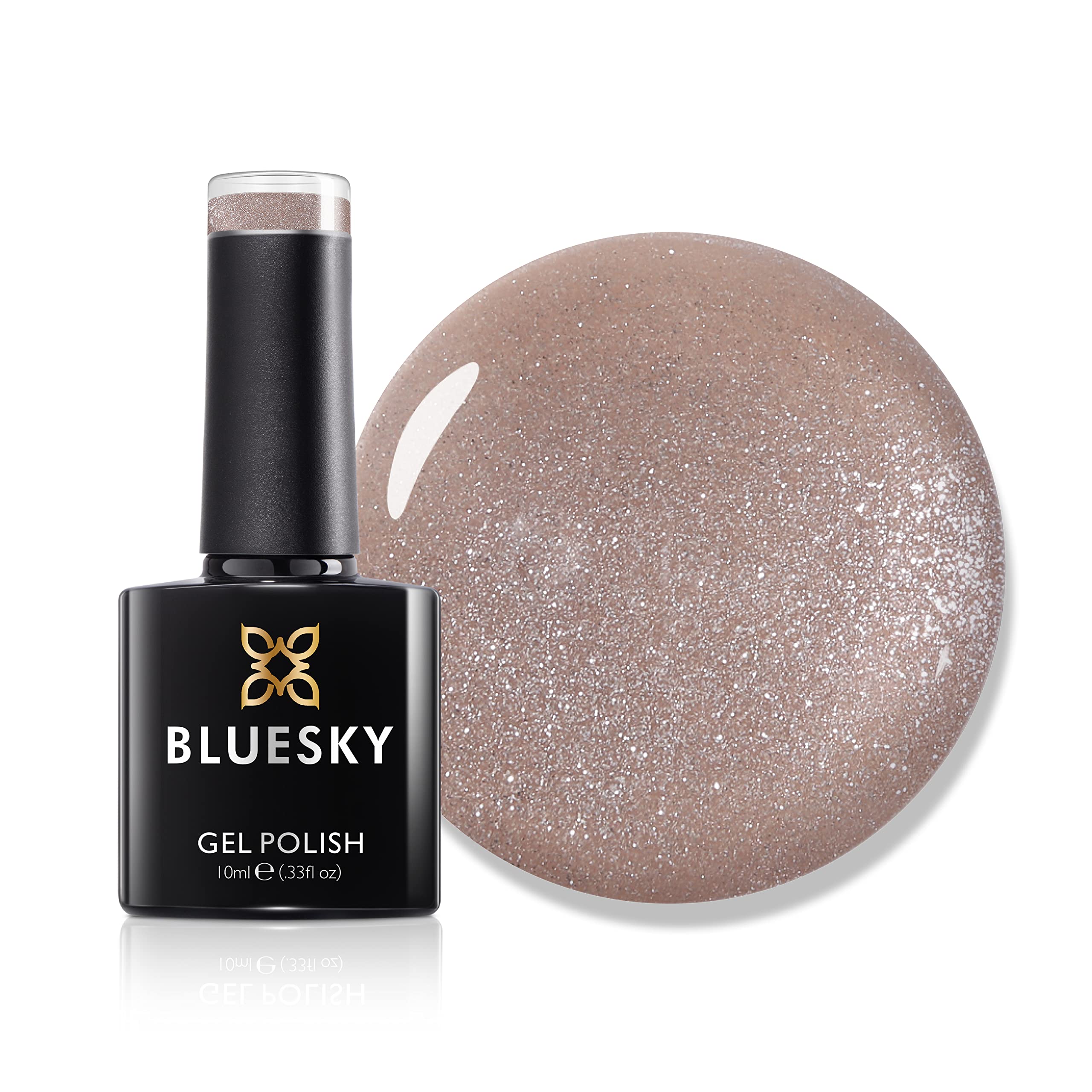 Bluesky 5D Cat Eye Gel Nail Polish 10ml, Charming - SW01, Rose Gold