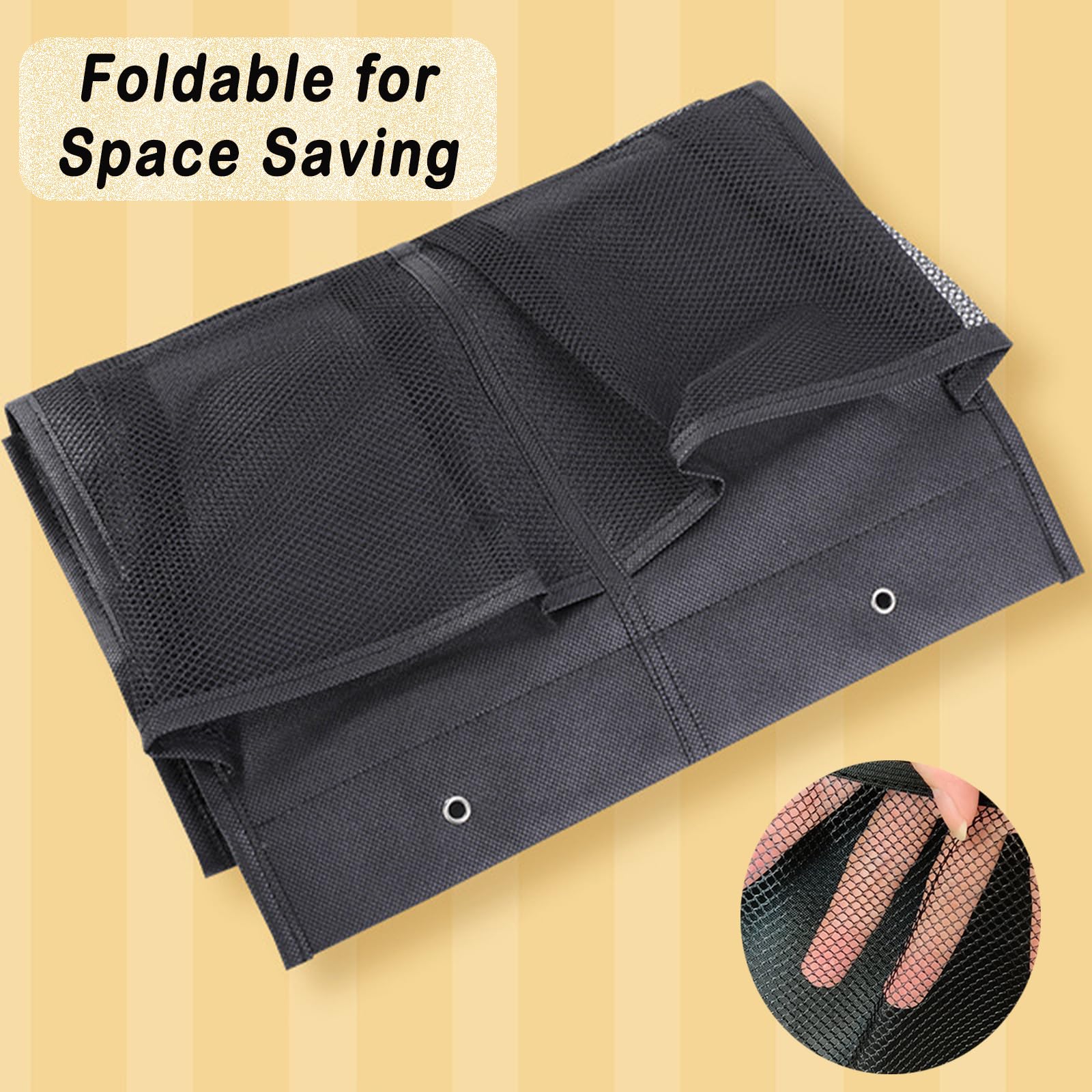 2 Stück Schuhorganizer Hängend, Schuhorganizer, Schuhaufbewahrung Hängend, Tür Organizer, Schuh Organizer, Schuhaufbewahrung für Türen, Schlafzimmer, Wohnzimmer, Küchen (Schwarz)
